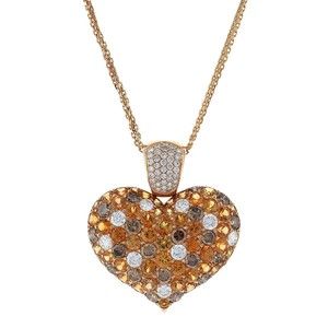 Garnazelle Rose coral, diamonds and gold ring